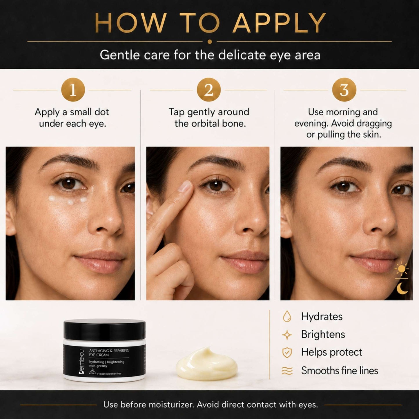 Anti-Aging & Repairing Eye Cream with Saffron