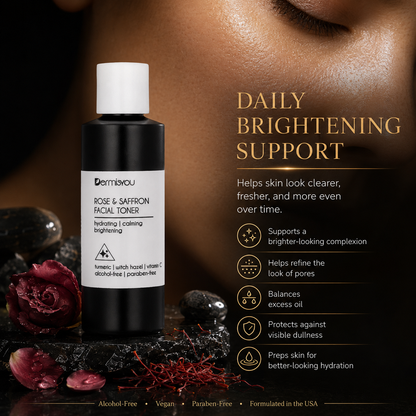 Cleansing & Hydrating Facial Toner with Saffron & Rose Water