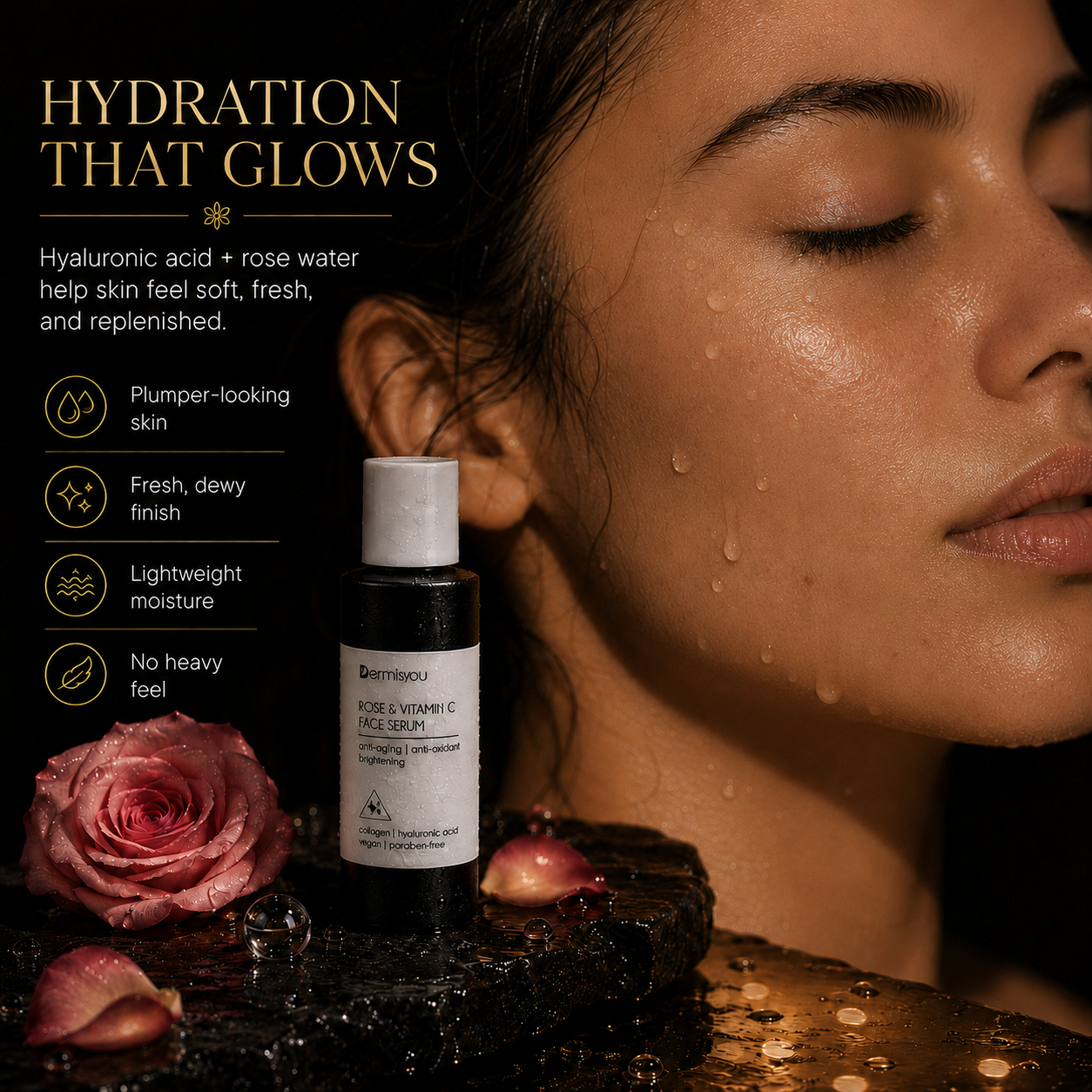 Rose & Vitamin C Face Serum