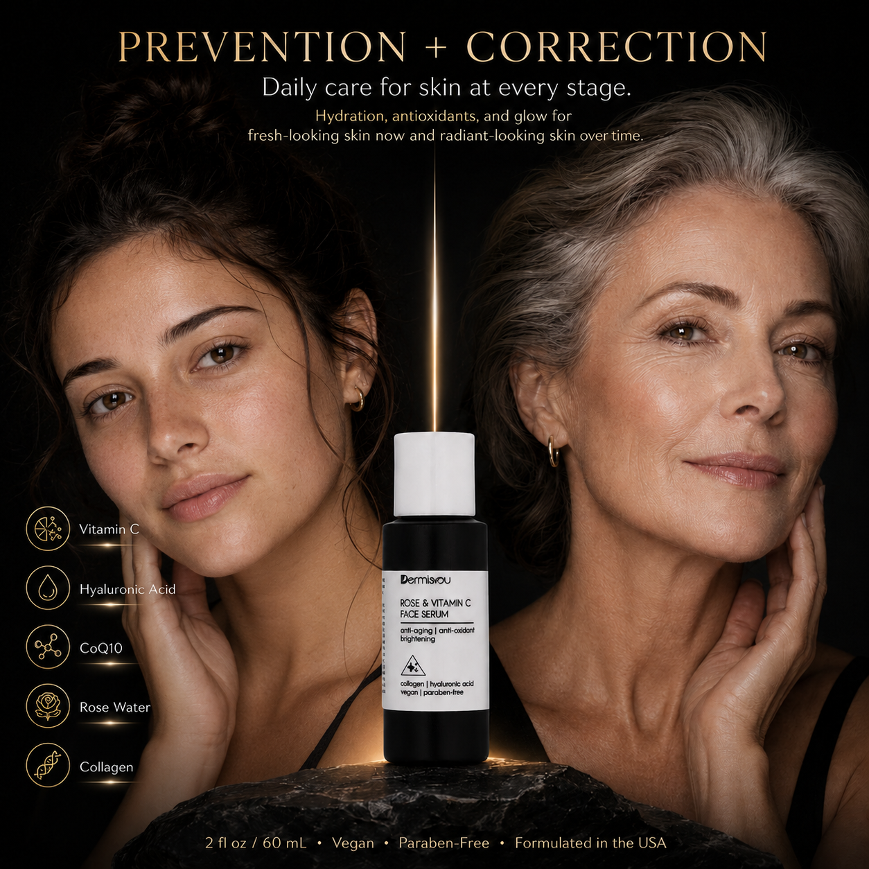 Rose & Vitamin C Face Serum