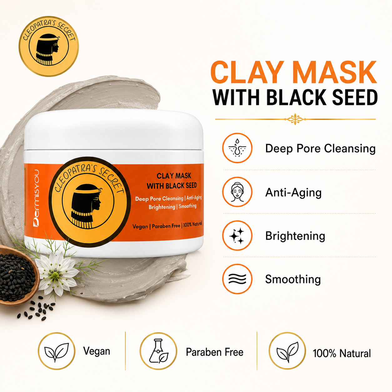 Cleopatra's Secret Clay Mask with Black Seed