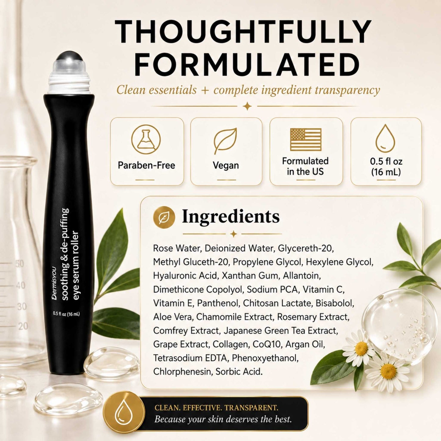 Anti-Wrinkle & De-Puffing Eye Serum Roller