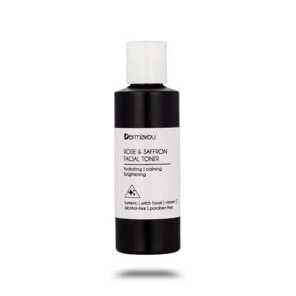 Cleansing & Hydrating Facial Toner with Saffron & Rose Water