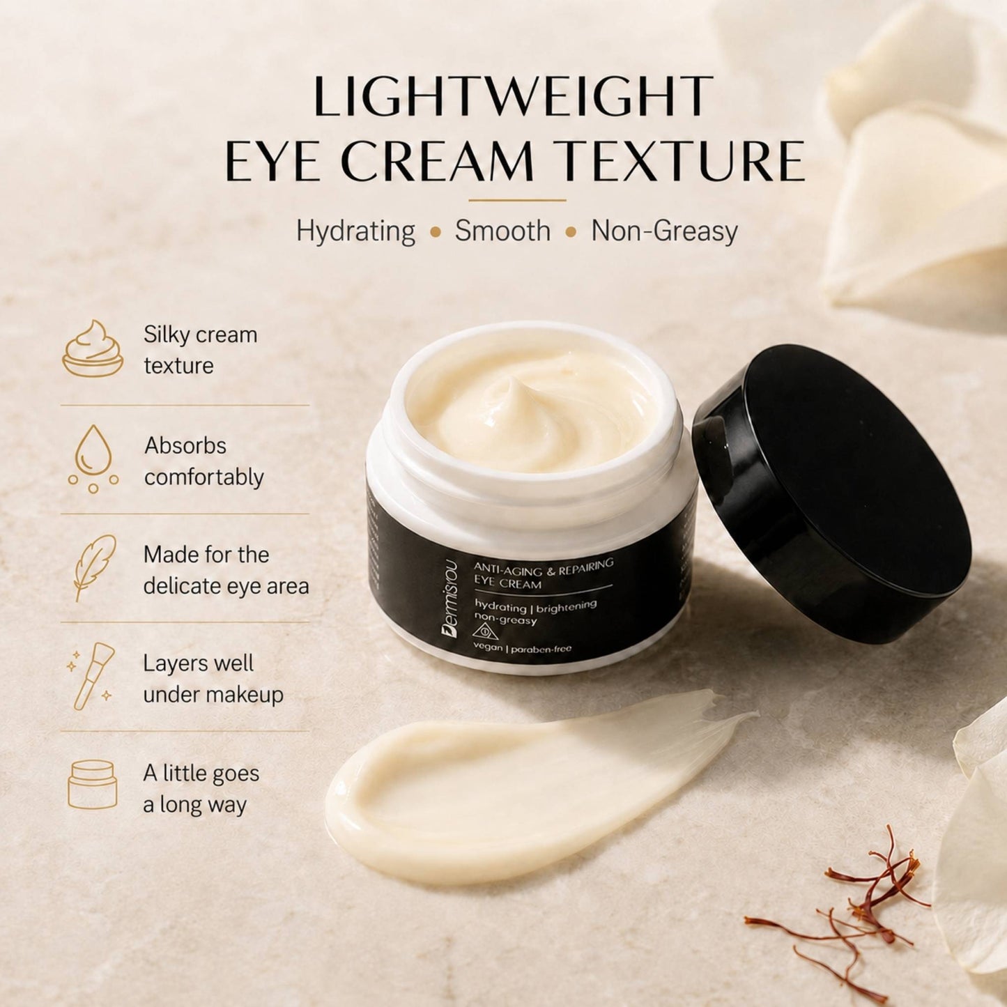 Anti-Aging & Repairing Eye Cream with Saffron