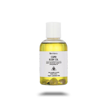 Cupid Moisture Body Oil with Rose Quartz Crystals